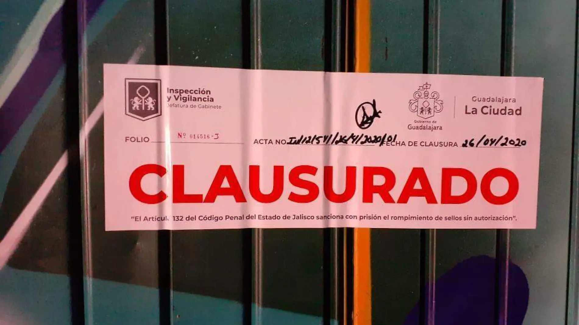 Clausurado