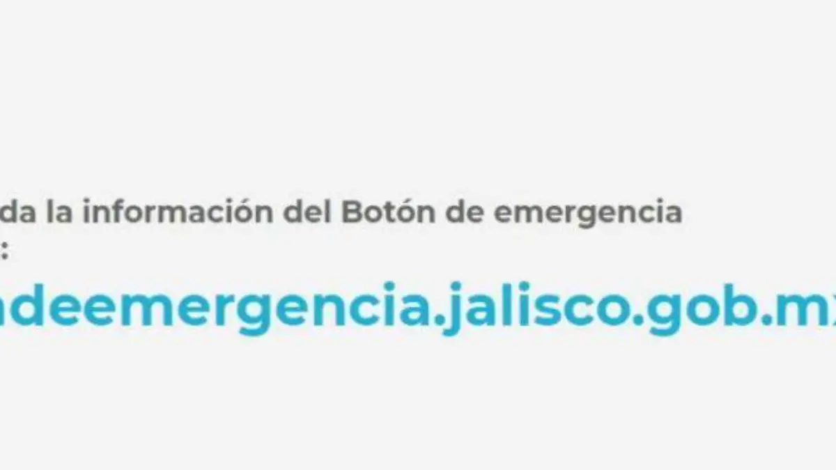 página oficial del botón de emergencia