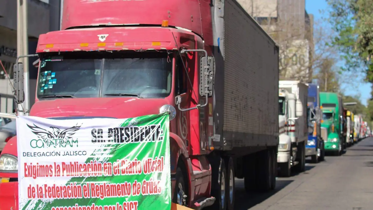 Manifestación transportistas  Aurelio