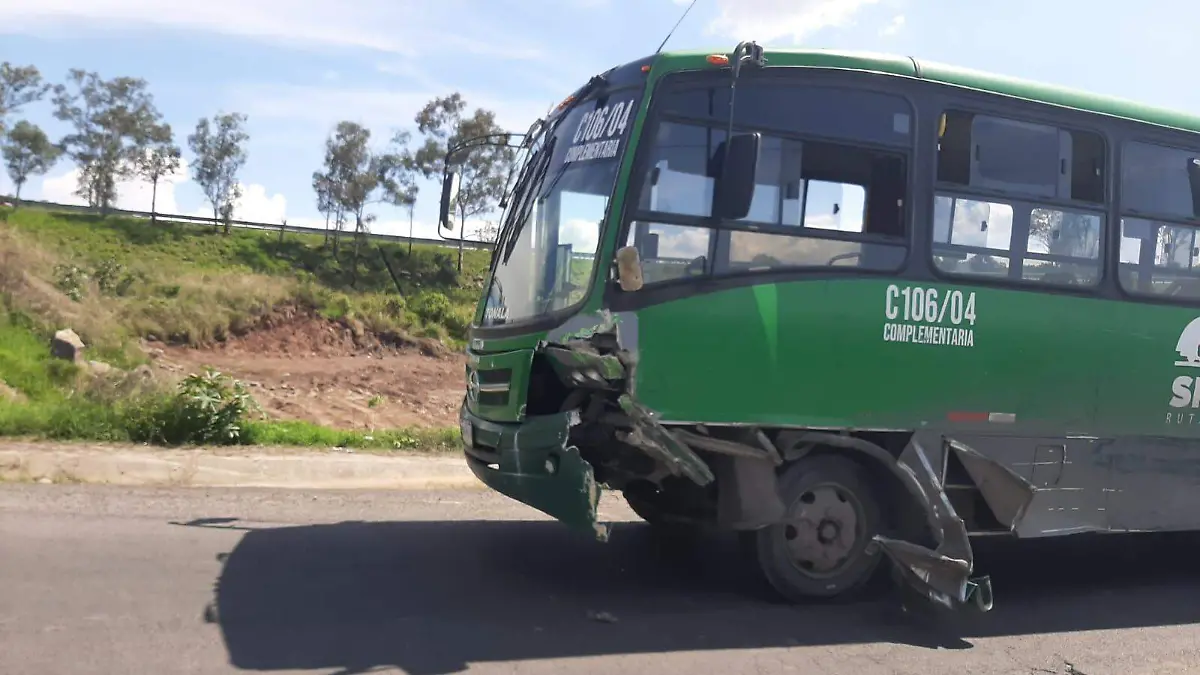 transporte publico choque