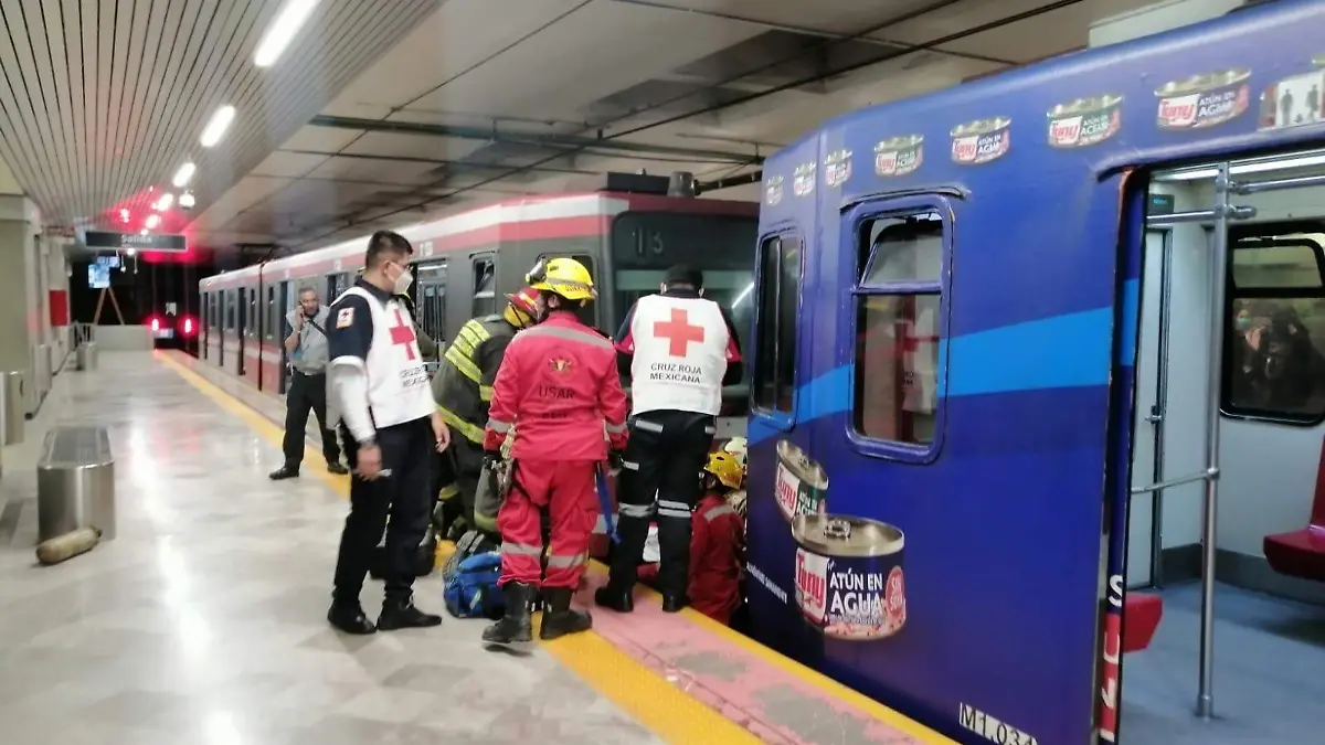 Persona atropellada por el tren