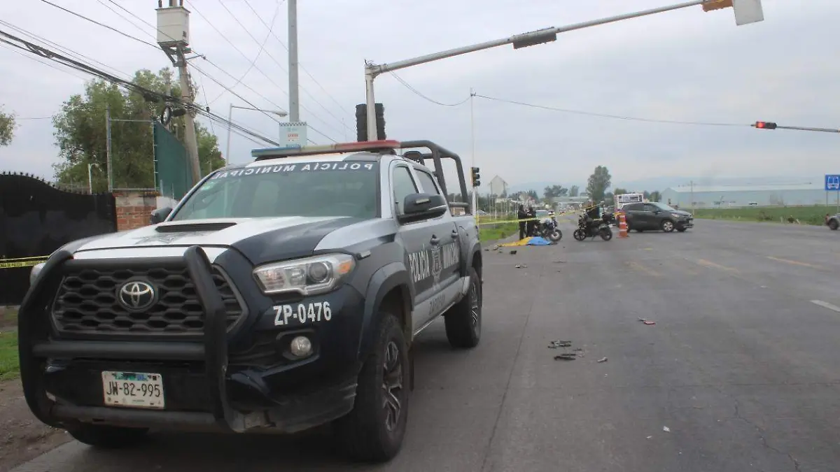 Motociclista atropellado