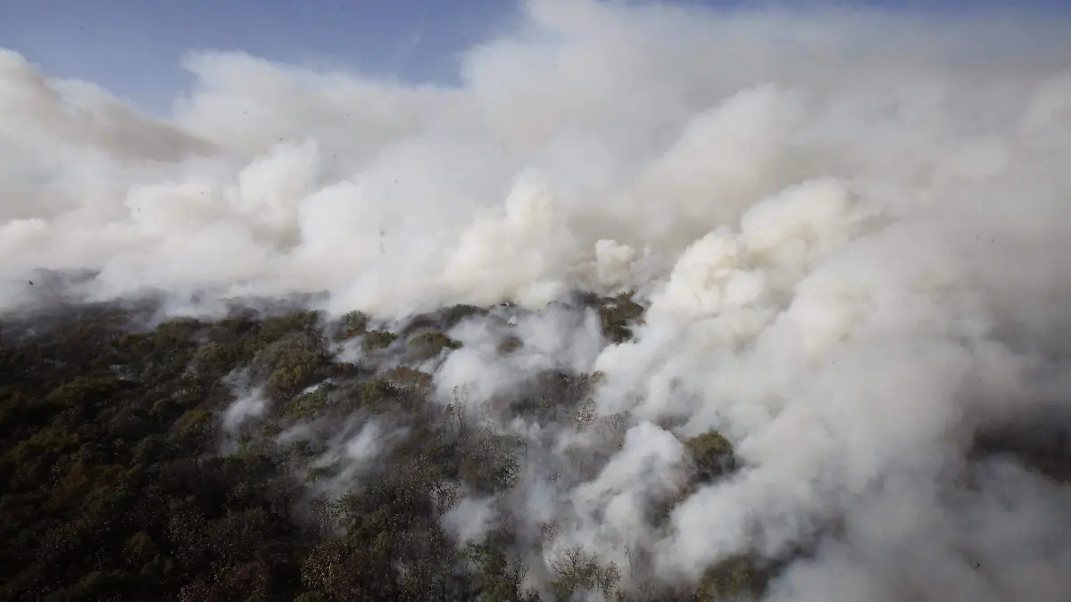 Incendio sin control