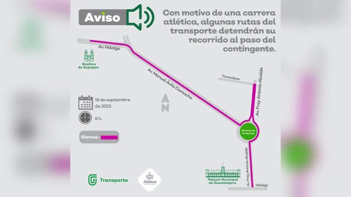 Detendrán recorridos