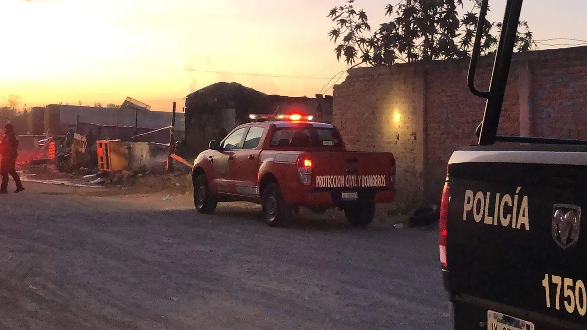 Finca incendiada