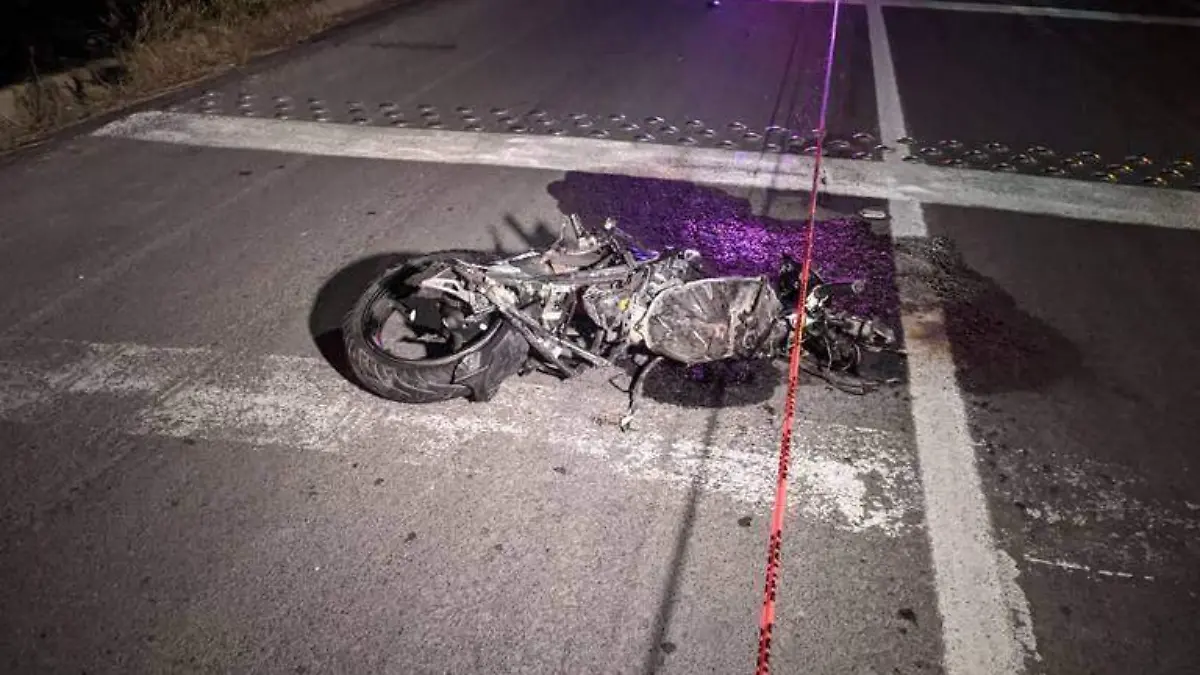 Accidente en moto