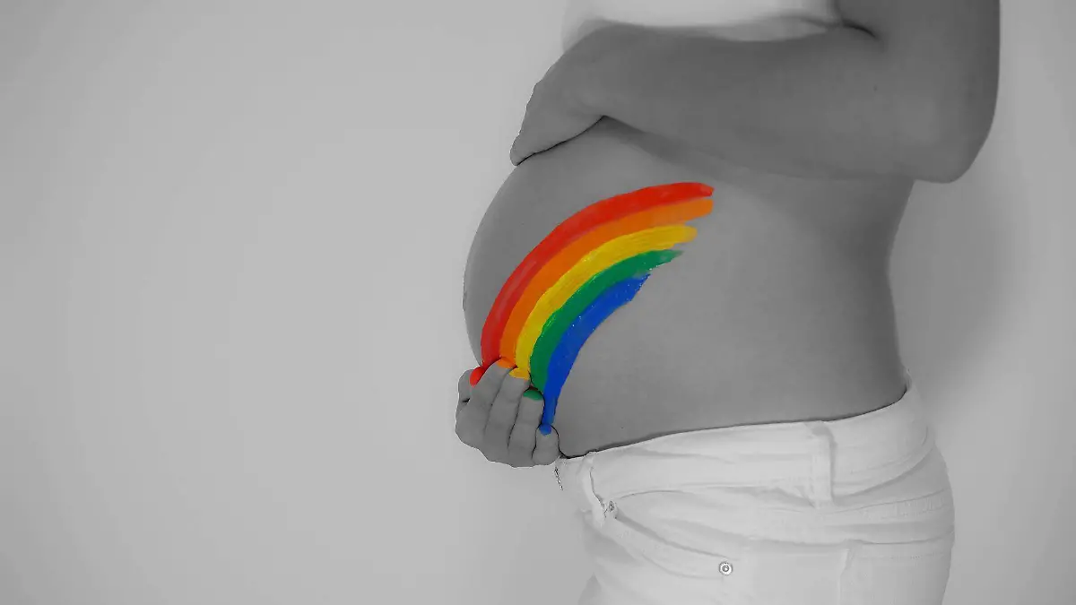 Baby Bump arcoíris