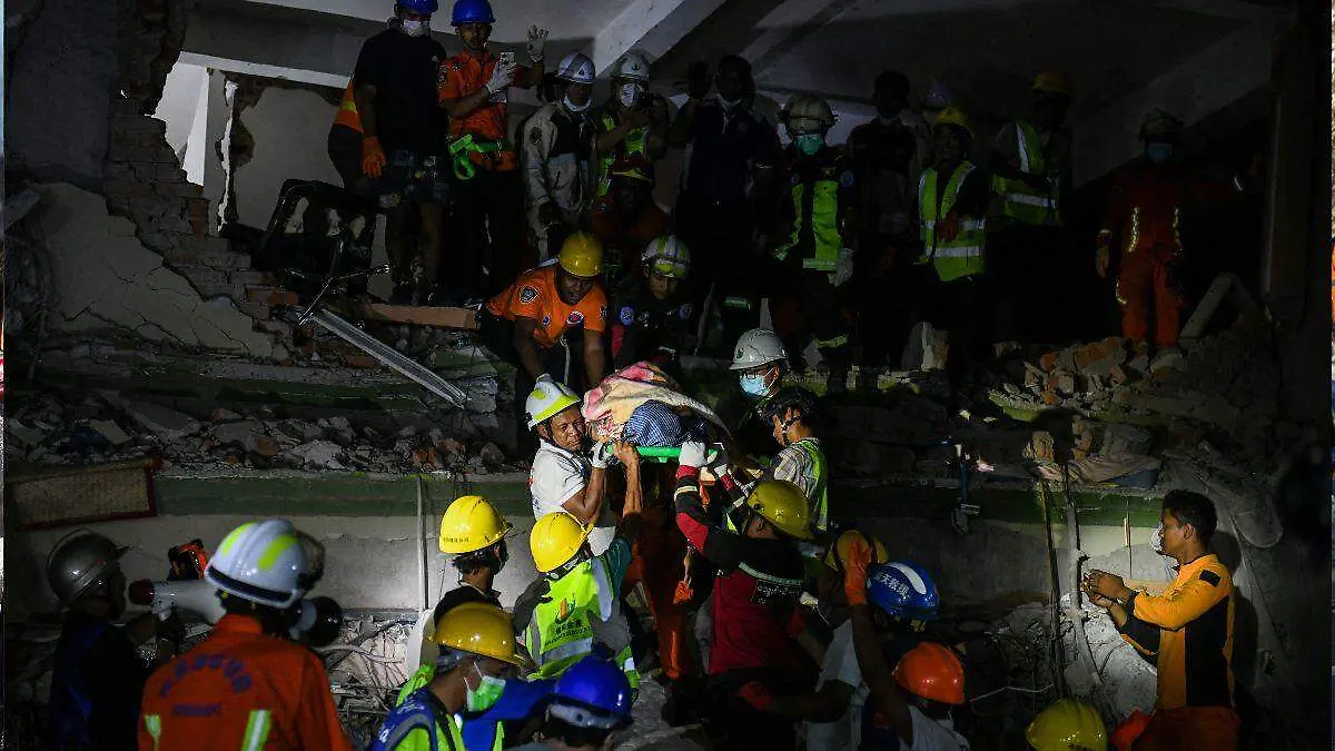 Rescates en Birmania AFP