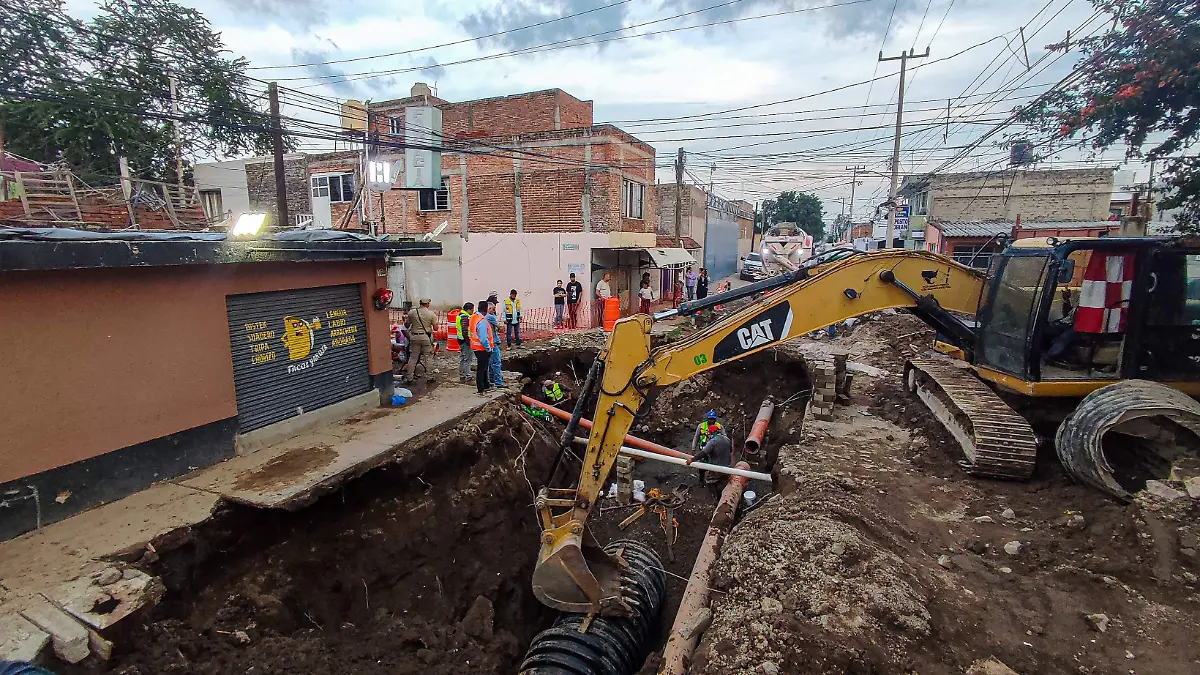 Hundimiento en La Duraznera