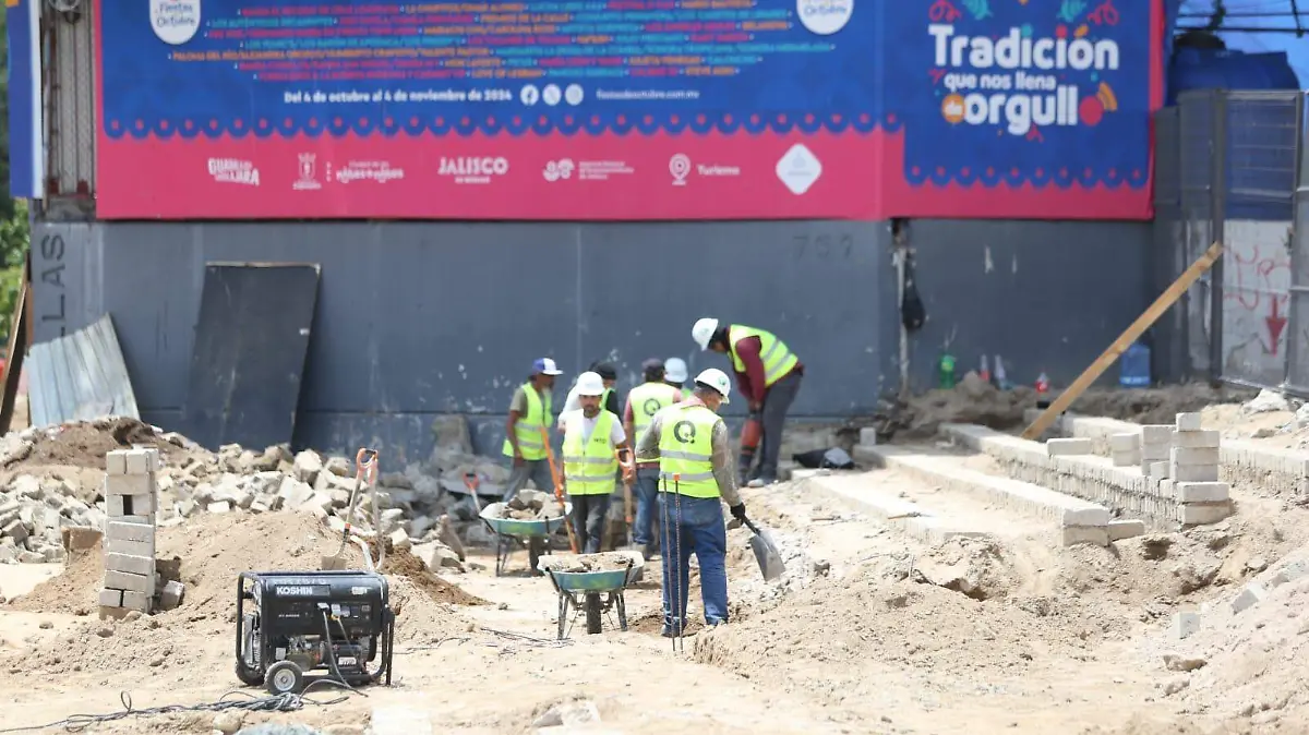 Fiestas de Octubre obras
