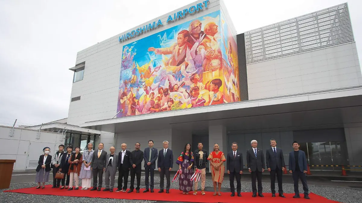 Mural por un mundo sin armas nucleares