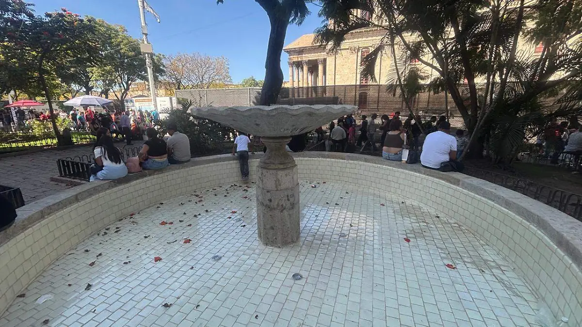 Fuentes del Centro Histórico estan apagadas