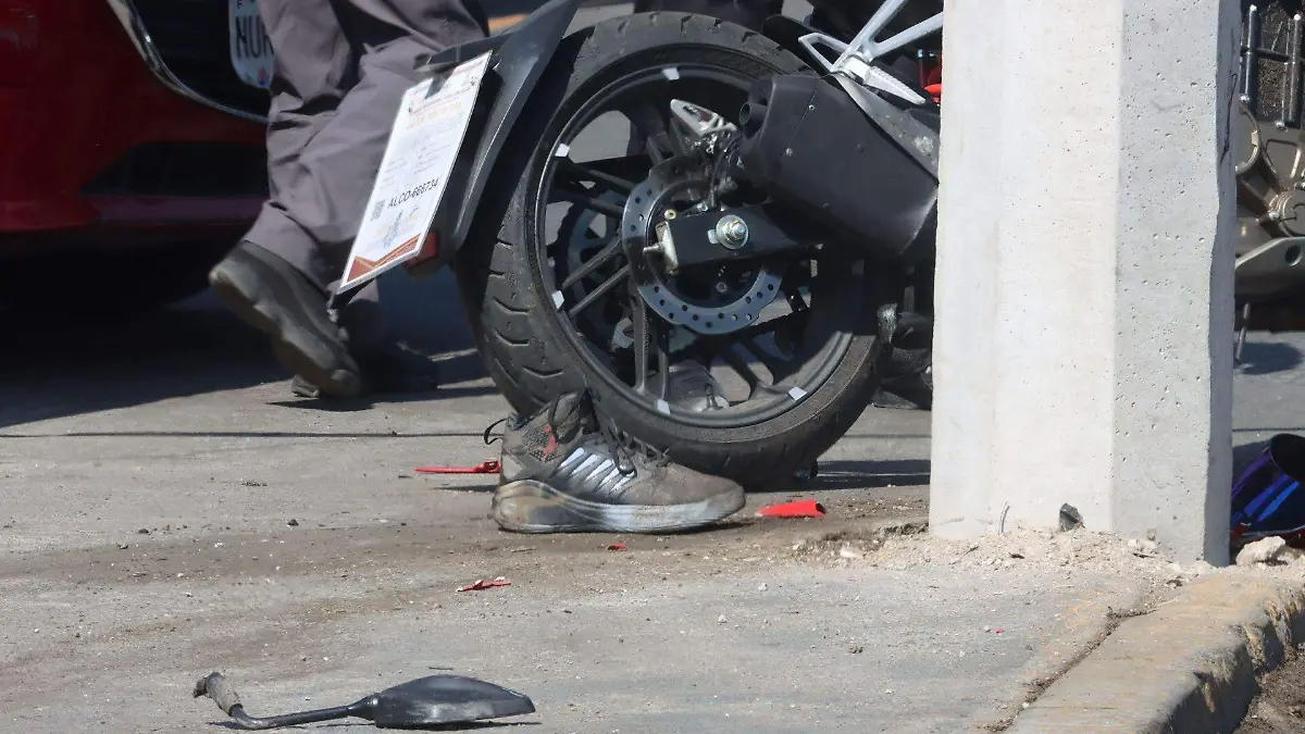Accidente donde murió un motociclista
