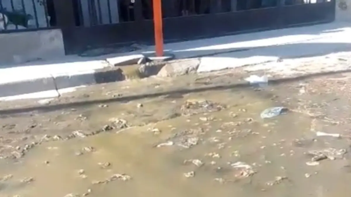 Agua sucia Foto Vecino de la colonia Jardines tapatíos