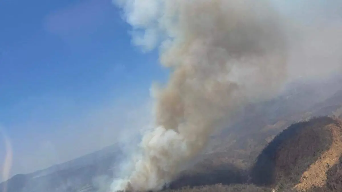 Incendio Arroyo seco-Llano Grande de Ipala