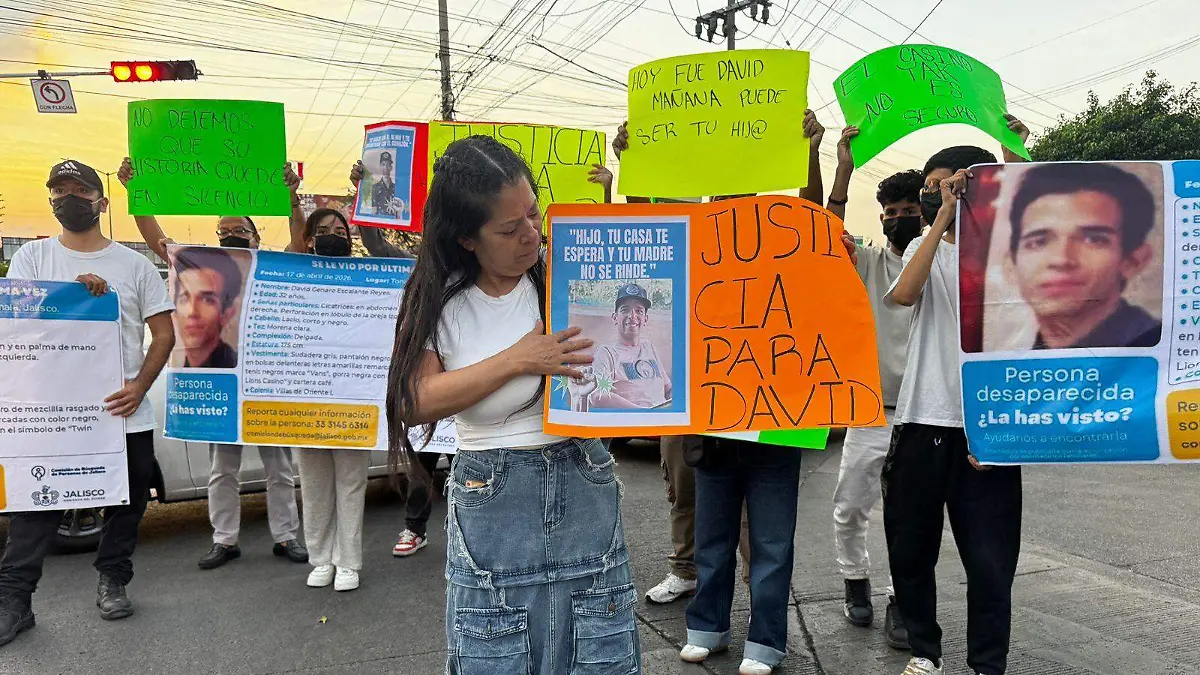 Manifestación por la desaparición de David Genaro Escalante