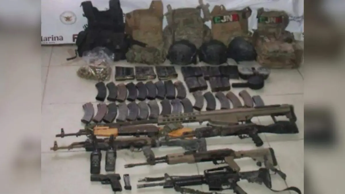 Decomiso armas en Tecomán Colima