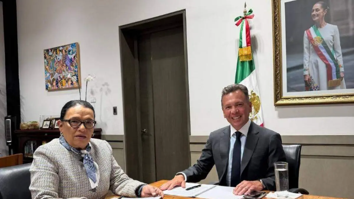 Pablo Lemus y Rosa Icela Rodríguez