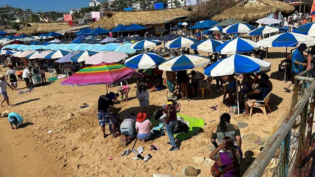 Turistas en Acapulco 