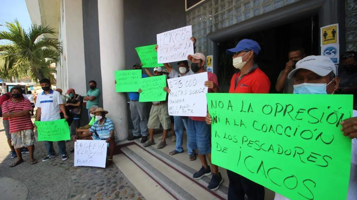 protesta pescadores palacio