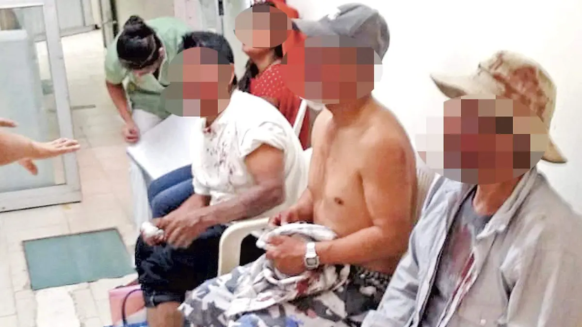 Lesionados en choque