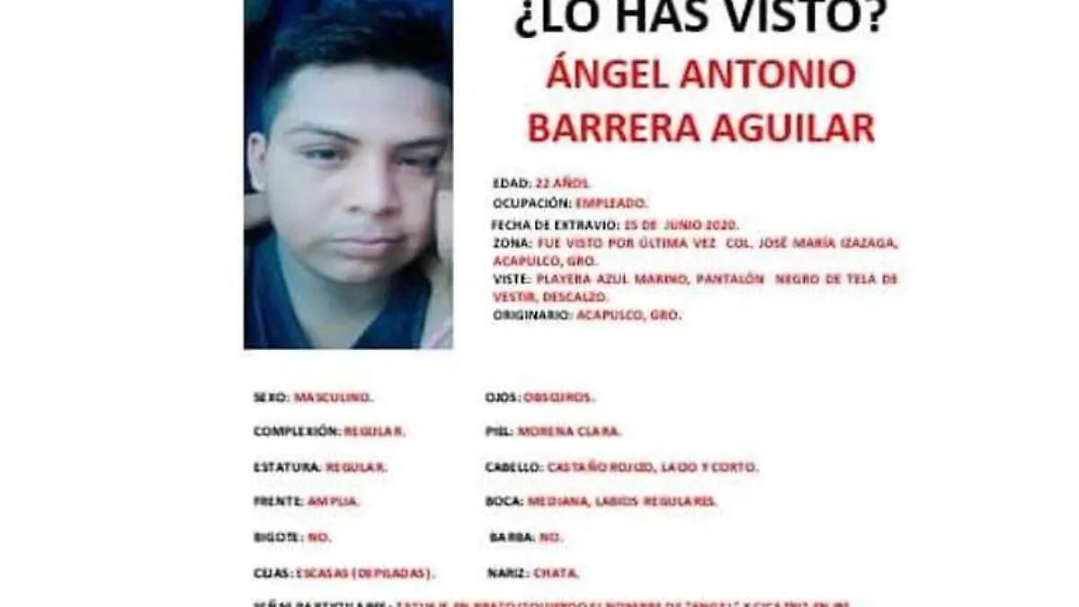 Desaparecido Acapulco