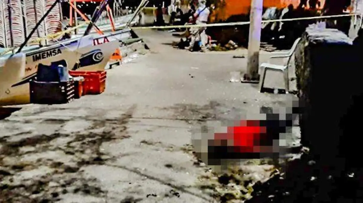 Acapulco muerto en playa tlacopanocha