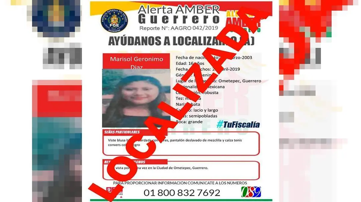 localizada alerta amber
