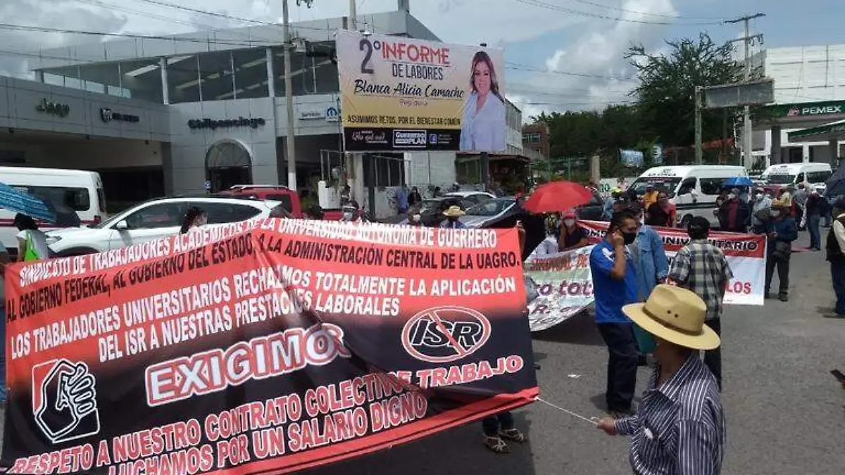 Protesta académicos UAGro