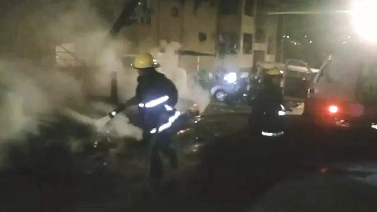 vehiculos incendiados