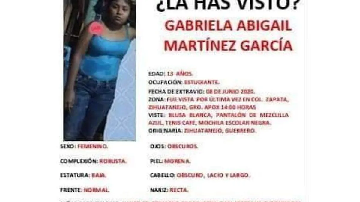 Desaparecida Costa Grande