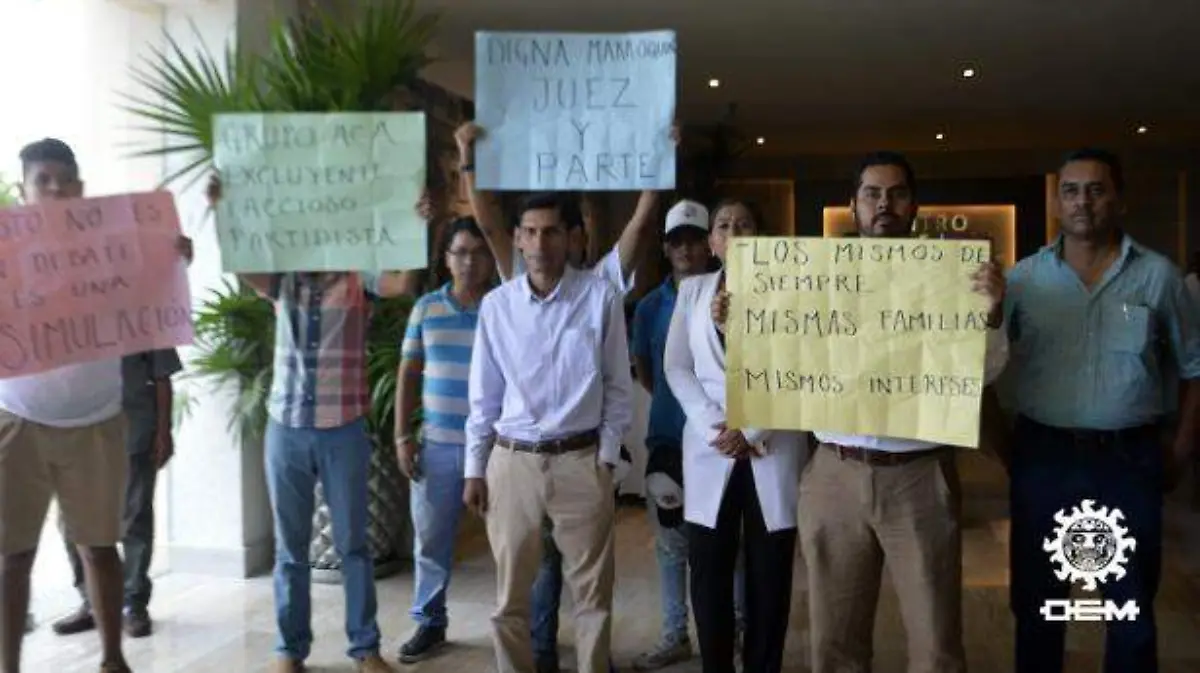 Protesta Alejandro martínez Reyes