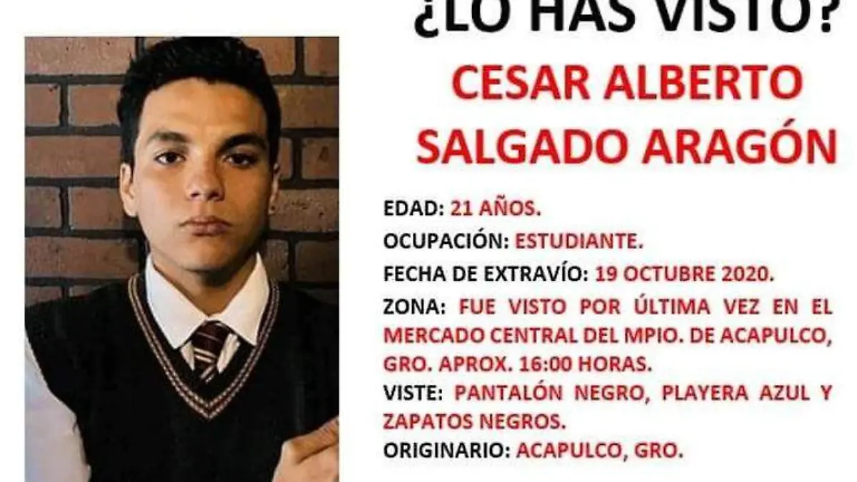 Desaparecido Acapulco