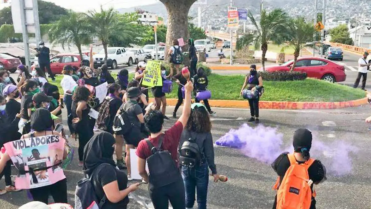 protesta feminista aca