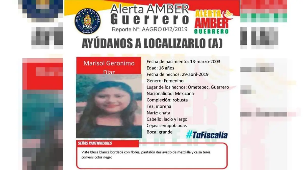 alerta amber ometepec
