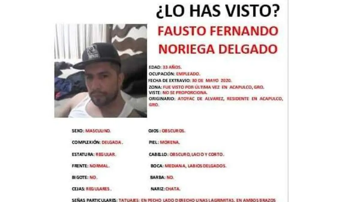 Desaparecido Acapulco