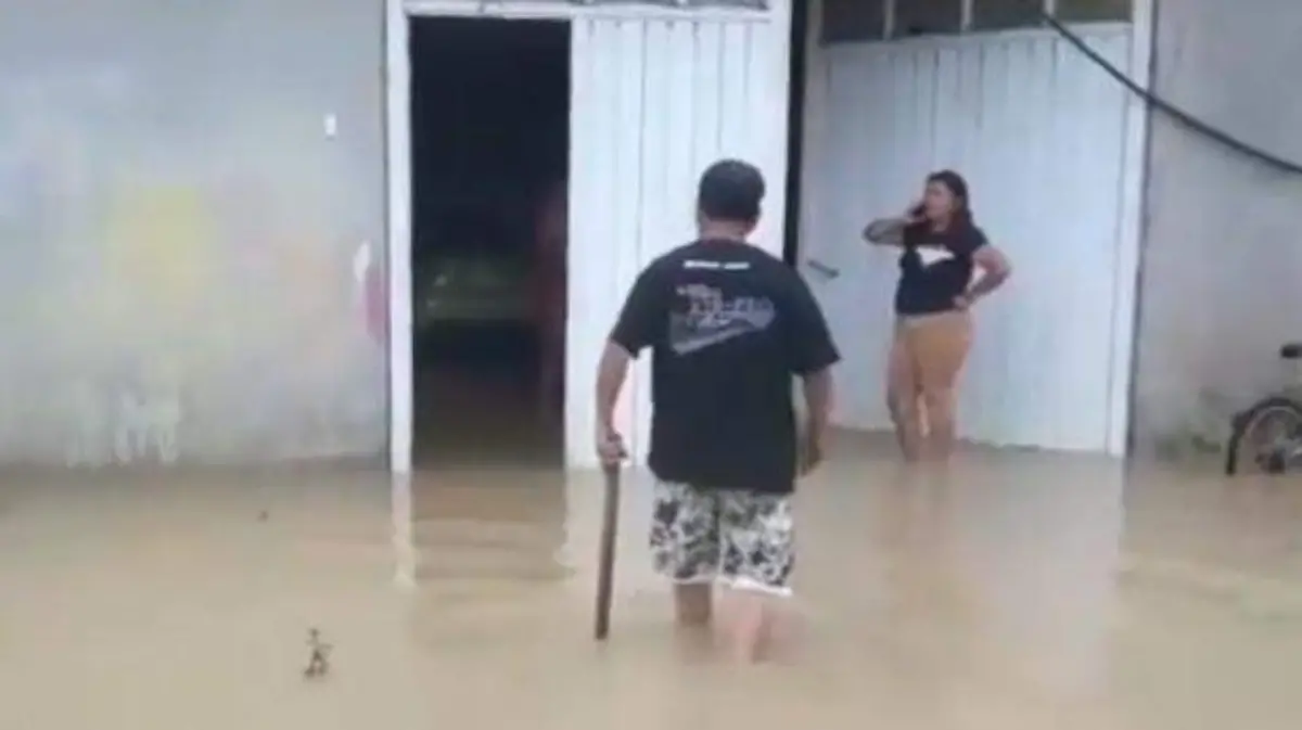 Tixtla se inundan viviendas por las fuertes lluvias