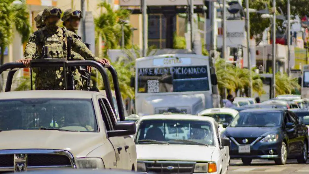 Ejército en las calles de Acapulco