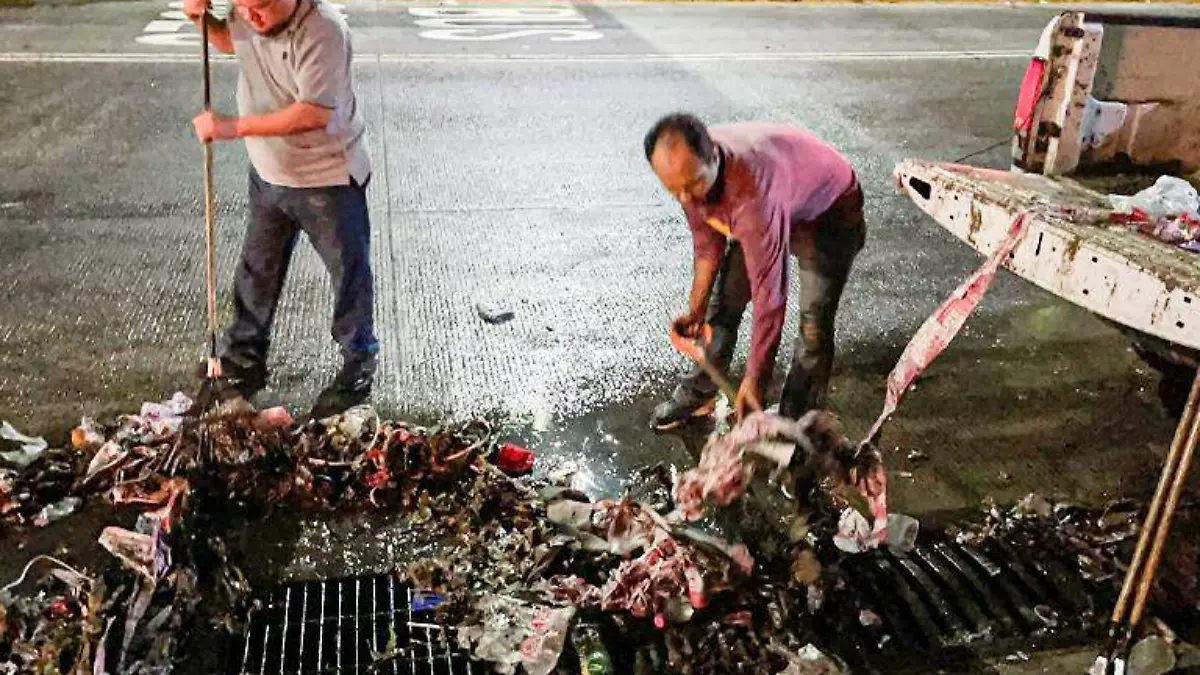 arrastre basura lluvias