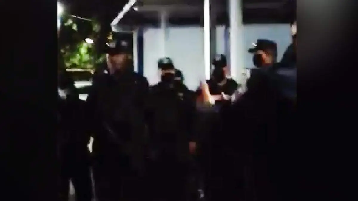Protesta policías