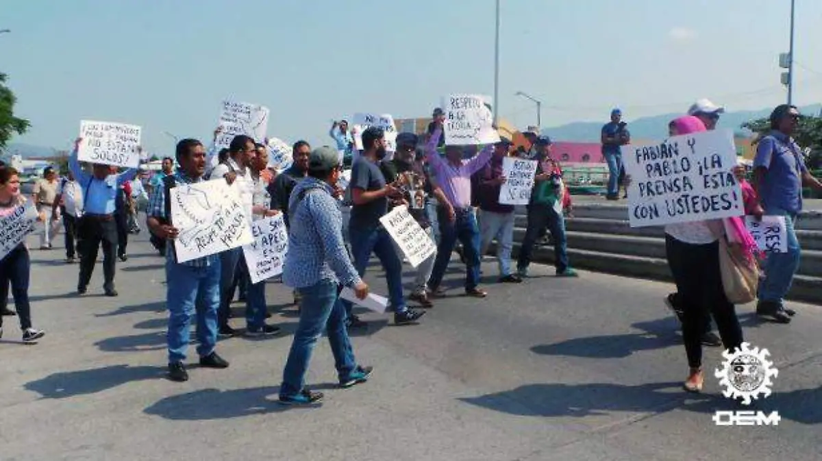 Chilpancingo - periodistas protestan