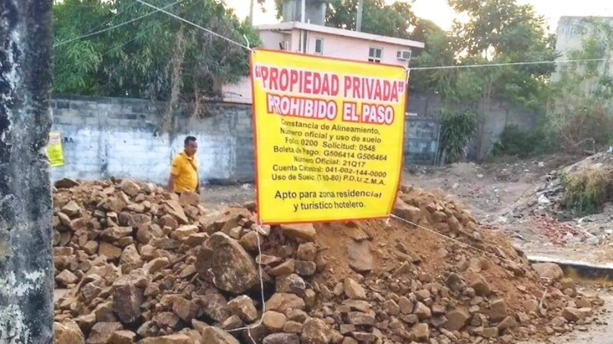 calle cerrada