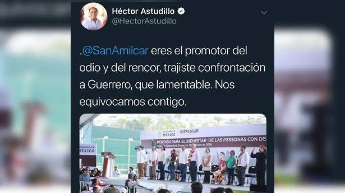Tuit Astudillo amilcar