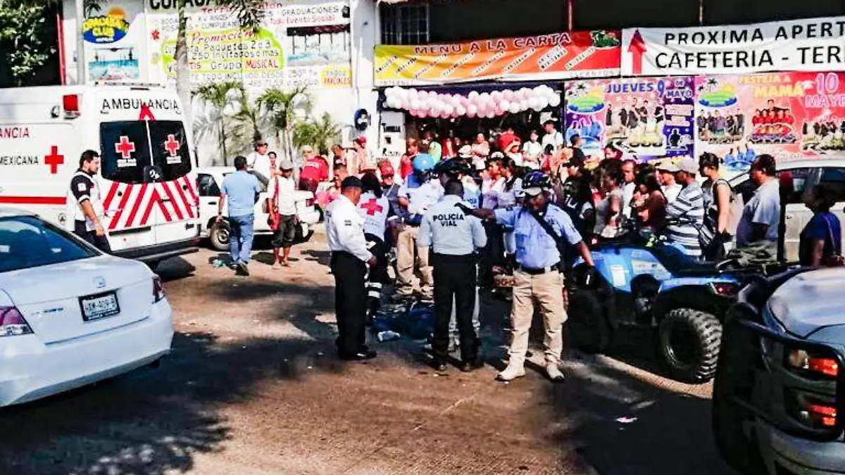 Acapulco atropellado en la costera miguel alemán