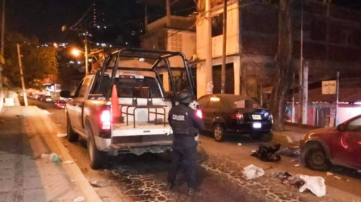 desmembrado en la garita