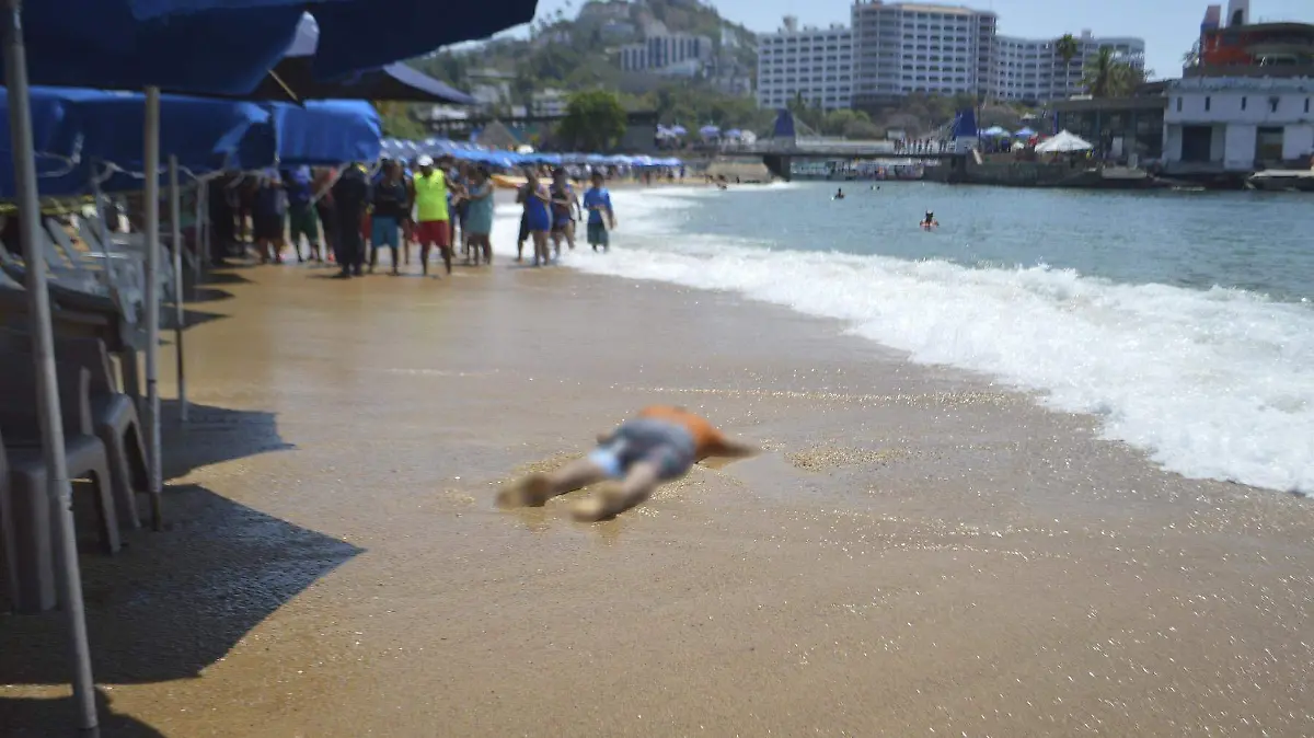 Ejecutado en la playa