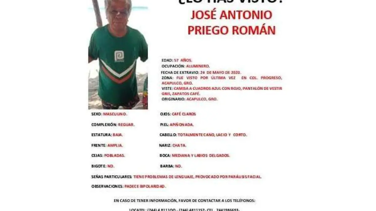 Desaparecido Acapulco