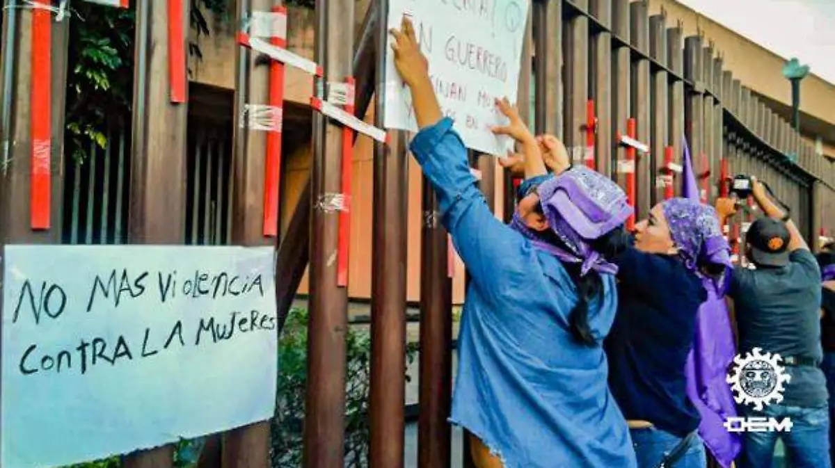 Chilpancingo - protestan feministas en la capital de Guerrero