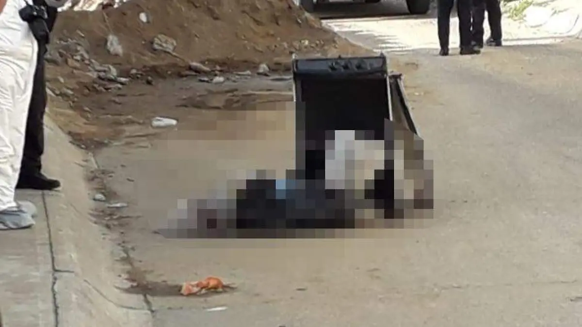 Cuerpo dentro de estufa