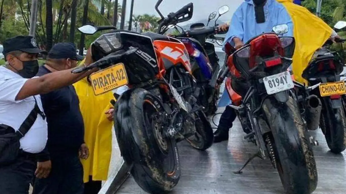 Motos detenidas